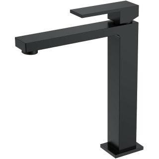 Смеситель для раковины Boheme Qubic 472-B чёрный матовый